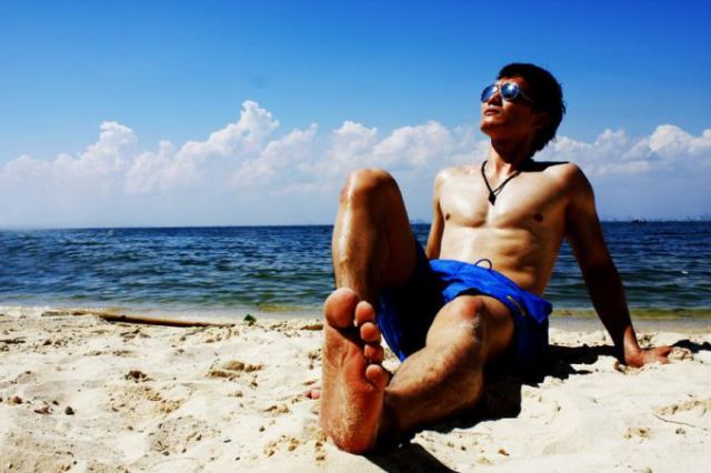 berjemur di pagi hari