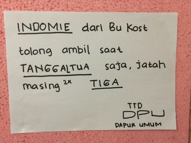 Peraturan kosan kocak