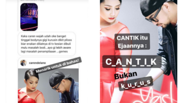 Nagita Diprotes, Caren Delano: Cantik Itu Ejaannya ‘Cantik’ Bukan ‘Kurus’