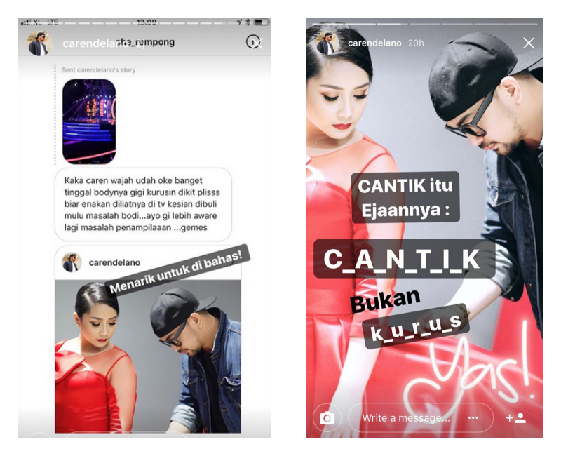 Nagita Diprotes, Caren Delano: Cantik Itu Ejaannya ‘Cantik’ Bukan ‘Kurus’