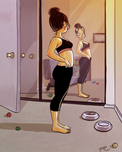 16 Ilustrasi yang Gambarkan Jatuh Bangun Kehidupan Cewek Single di Perantauan. Mana nih Suaranya?