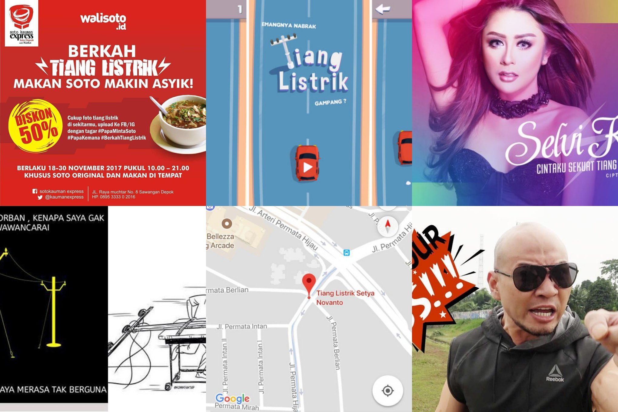 Dari Meme Hingga Game, Ini 8 Bentuk Kreativitas ‘Tiang Listrik’ yang Menabrak si Papa. Semoga Aman!
