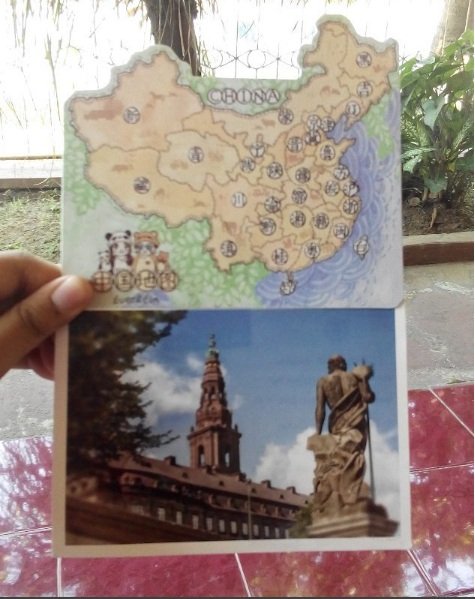 Kartu Pos dari China dan Denmark