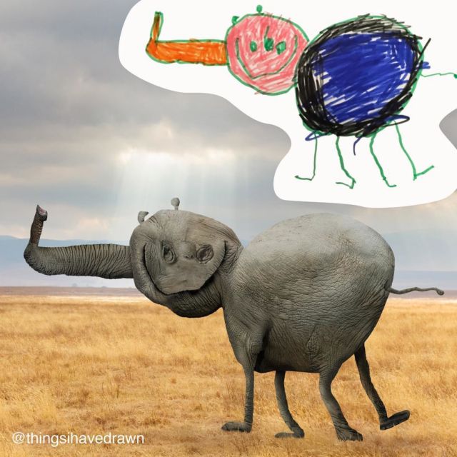 Demi Sang Buah Hati, Pria Ini Ciptakan Gambar 3D Berdasarkan Lukisan Anaknya. Keren Banget!