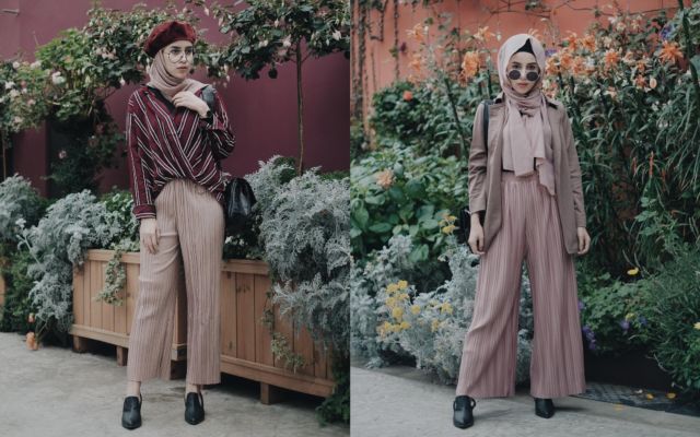 Cantik Berhijab dengan Celana Longgar Ala Aghnia Punjabi. Lebih Mudah Bergerak, Terasa Sejuk, Pun Nggak Risih Dilihat