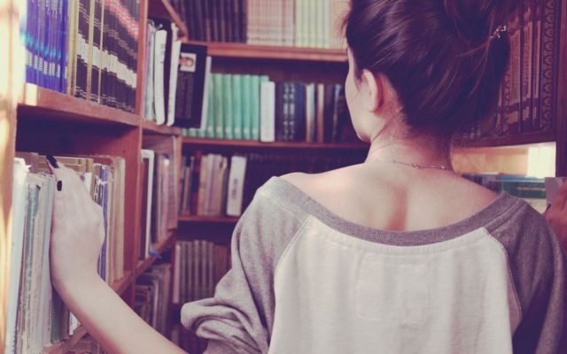 back-books-brunettes-neck-women