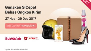 Nikmati Gratis Ongkos Kirim dari SiCepat dengan Belanja di Bukalapak