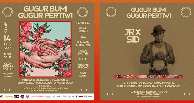 Gugur Bumi dan Gugur Pertiwi di Panggung Solidaritas untuk Korban Penggusuran di Kulon Progo, Jogja