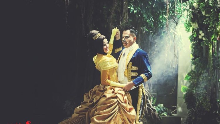 Dari Nasionalis Hingga Beauty and the Beast, Sesi Prewed Vicky-Lelga Jadi Bahan Candaan Warganet