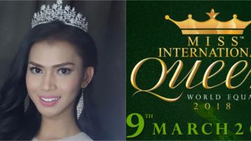 Wakili Indonesia di Ajang Miss International Queen 2018, Dinda Syarif Curi Perhatian. Cantiknya Itu Lho!