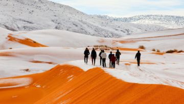 Snow on The Sahara, Gurun Terpanas di Dunia Kembali Diselimuti Salju. Ketiga Kalinya dalam 40 Tahun