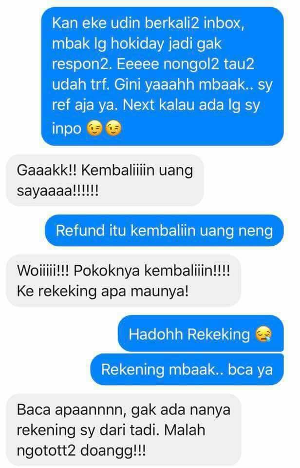 Minta Uang Dibalikin, tapi Percakapan Pembeli Galak dengan Pemilik Online Shop Ini Justru Bikin Ngakak 11 Minta Uang Dibalikin, tapi Percakapan Pembeli Galak dengan Pemilik Online Shop Ini Justru Bikin Ngakak