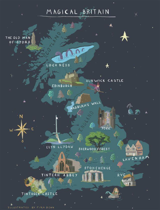 Britain Magical Map