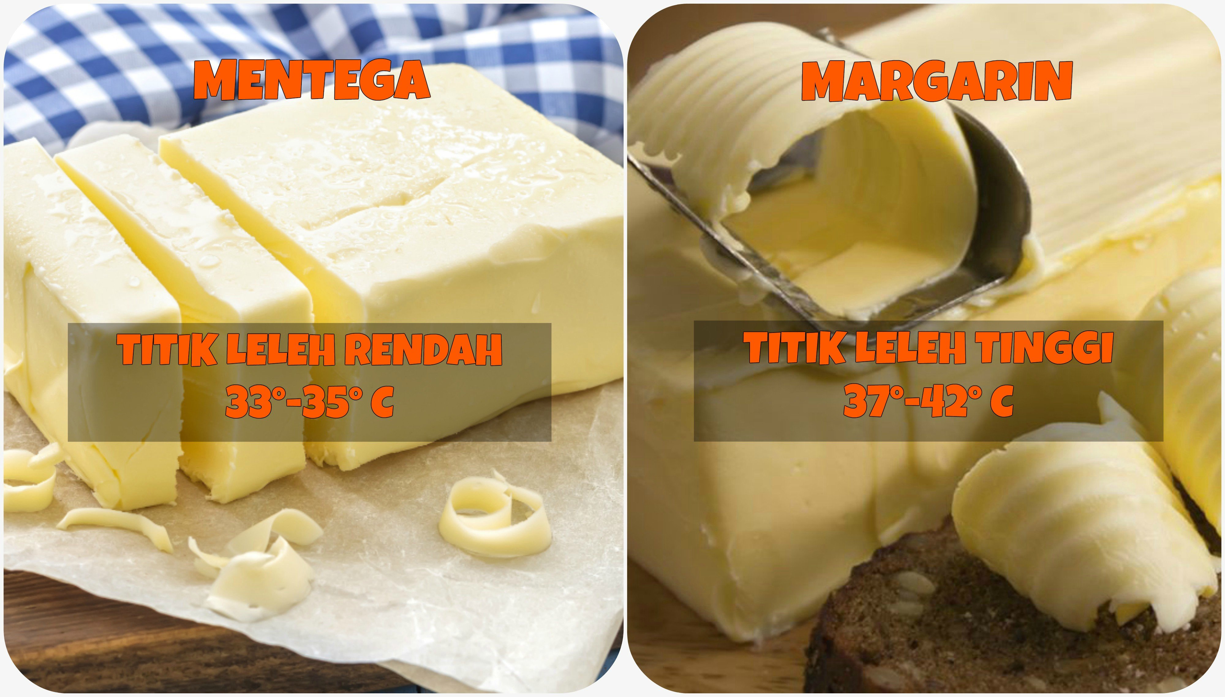 Perbedaan keawetan Mentega dan Margarin