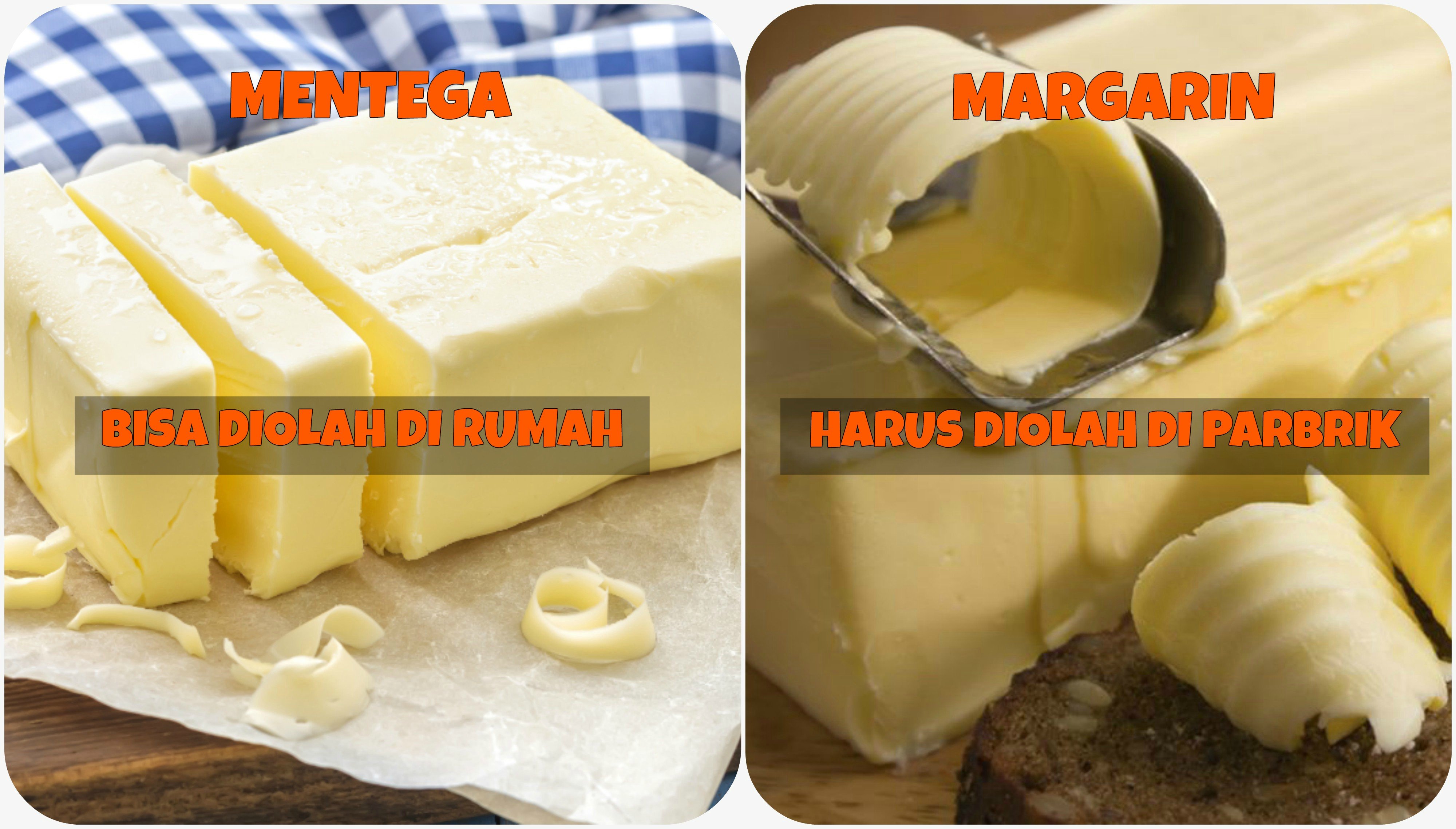 Perbedaan Proses Mentega dan Margarin