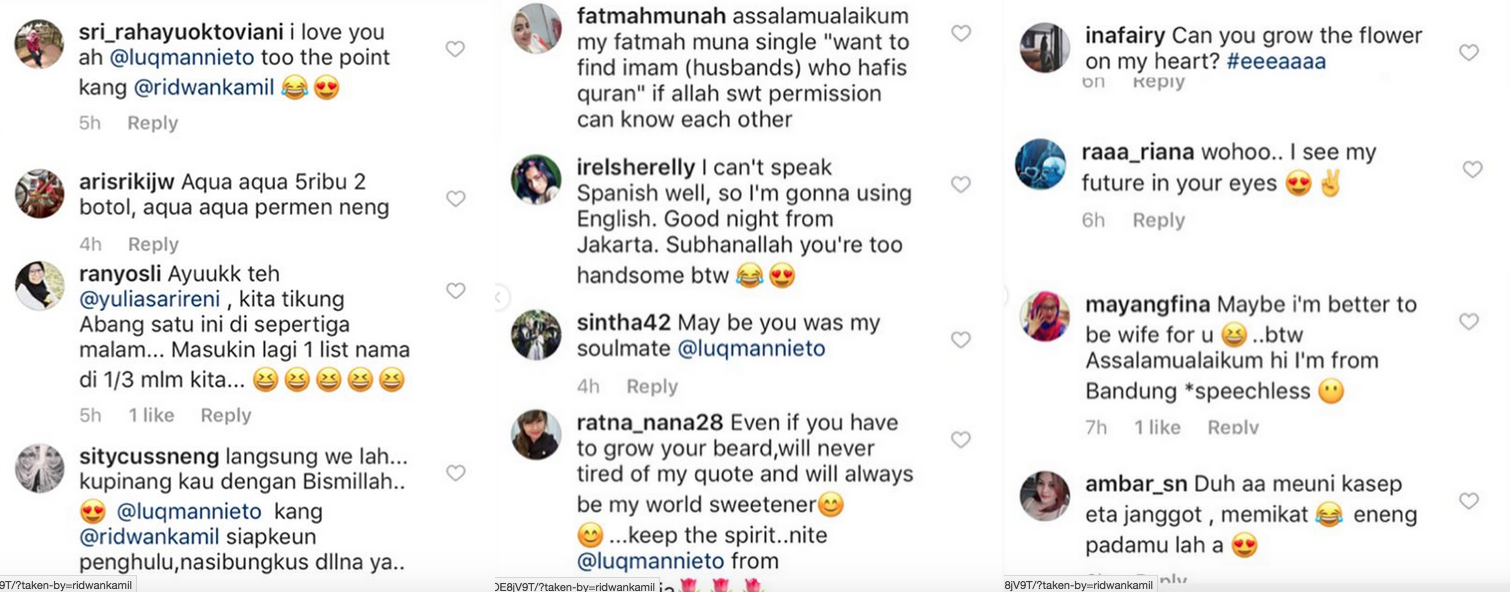 Bantu Pemuda Spanyol yang Juga Hafiz Alquran Cari Jodoh, IG Ridwan Kamil Diserbu oleh Ribuan Cewek