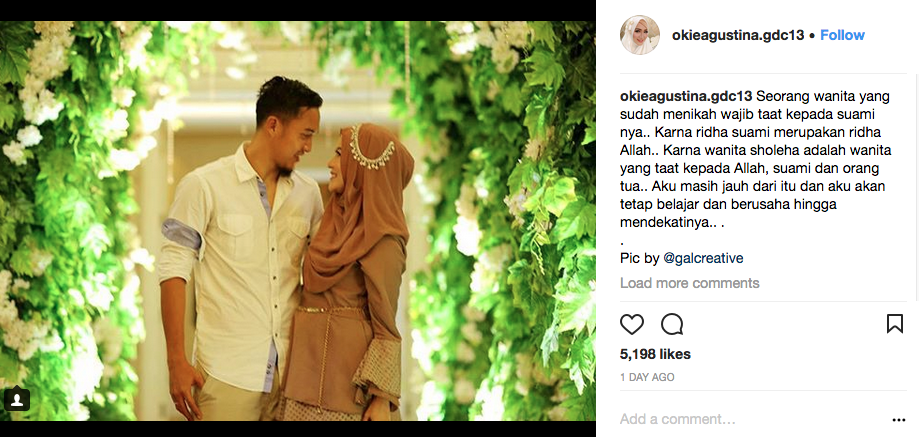 Rumah Tangga Okie Agustina Kembali Diuji. Kali Ini oleh Komentar Pedas Warganet yang Sok Serba Tahu