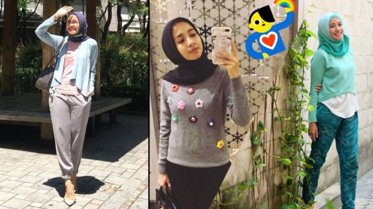 11 Gaya Berhijab Laudya Cynthia Bella Paling Santai. Nggak Perlu Neko-neko yang Penting Nyaman