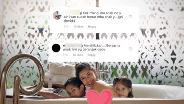 Dicibiri Karena Unggah Foto Bertiga dengan Anak di Bathtub, Nana Mirdad Didukung Banyak Warganet