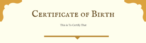 birth certificate