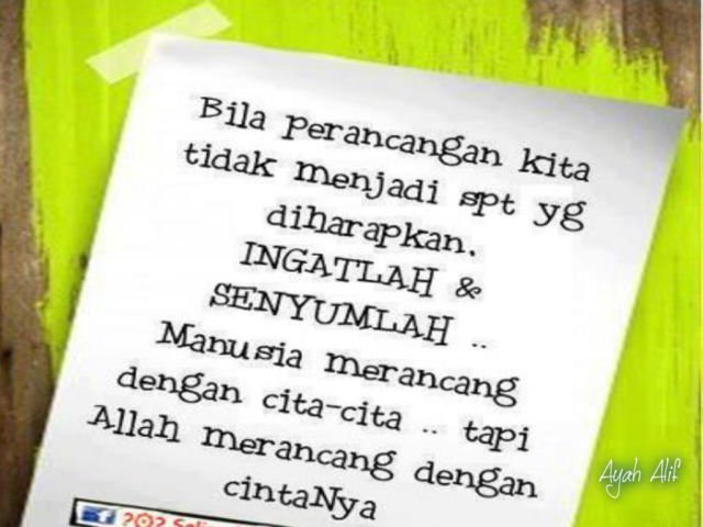 Manusia Punya Rencana, (kenapa) Tuhan Yang Menentukan.?
