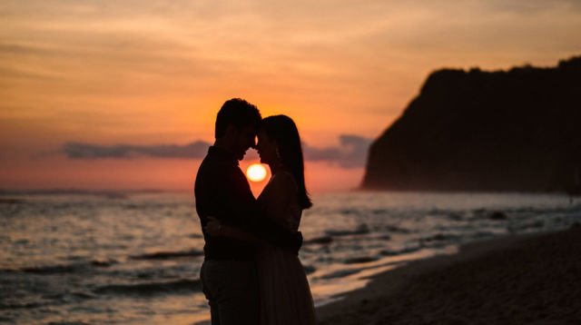 Sunset in Melasti Beach