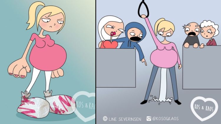 20 Deretan Komik  Lucu  Tentang Ibu Hamil yang Bikin Kikuk 