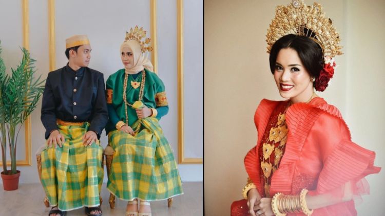 Parade Pengantin Bugis Mengenakan Baju Bodo Kaya Warna. Memikat Setiap Orang yang Memandangnya