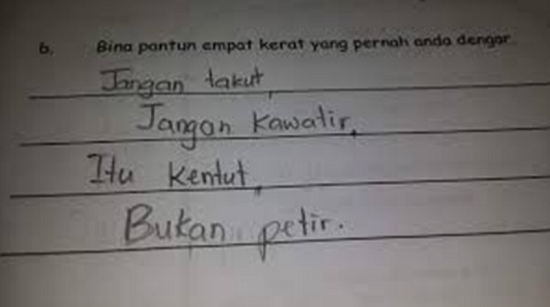 10 Puisi Kocak yang Gambarkan Betapa Lucunya Masa Kecil Anak-Anak. Boleh Juga nih Curahan Hatinya :D