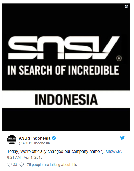 Daftar April Mop 2018 Paling Viral di Indonesia, yang Nomor 2 Sampai Dikecam! 1 Asus jadi SNSV?