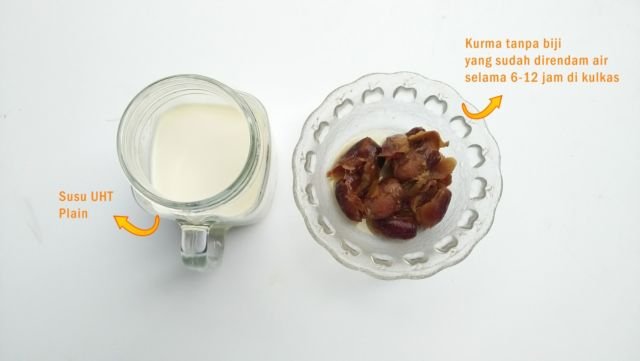 Bahan-bahan susu kurma