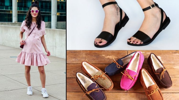 12+ Pilihan Alas Kaki Non Heels Teruntuk Ibu Hamil. Nyaman Pasti, Pinggang Pun Nggak Tambah Nyeri