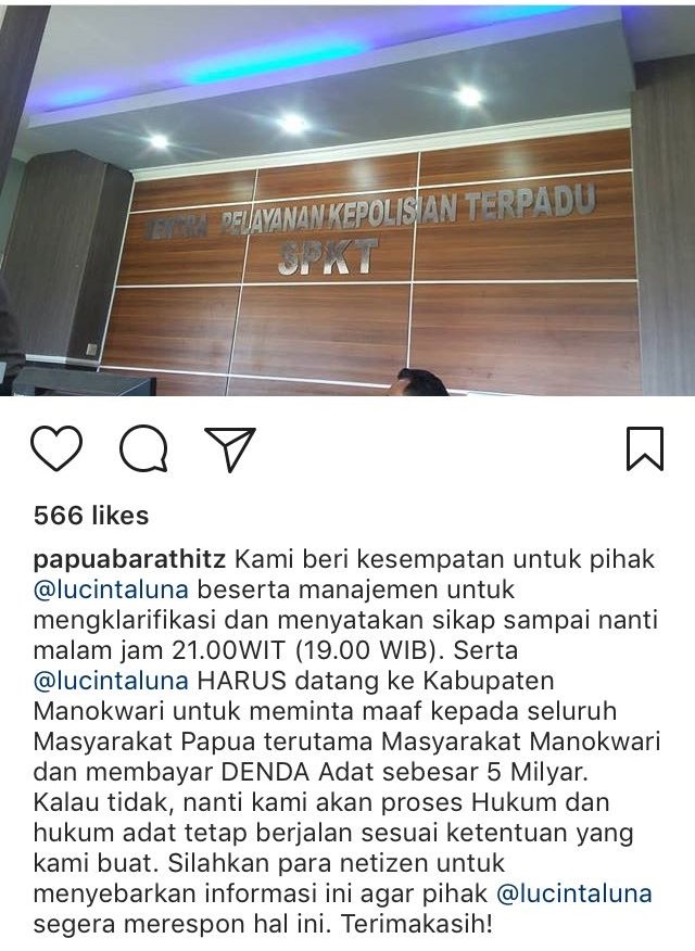 Sering Nggak Dikasih 'Panggung', Lucinta Luna Keceplosan Hina Manokwari. Panjang deh Urusannya~