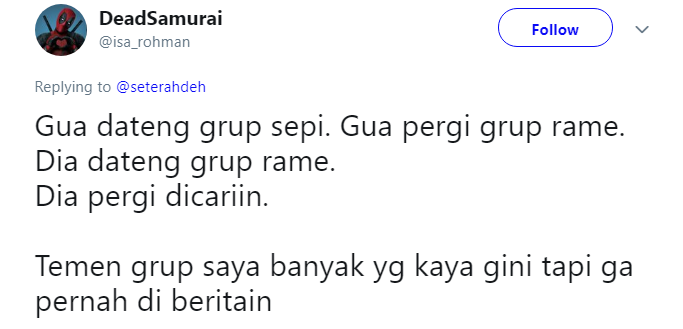 13 Curhatan Orang yang Ikut Ngobrol di Grup WA, Tapi Dicuekin. Definisi dari Sakit Nggak Berdarah nih~ 29 13 Curhatan Orang yang Ikut Ngobrol di Grup WA, Tapi Dicuekin. Definisi dari Sakit Nggak Berdarah nih~
