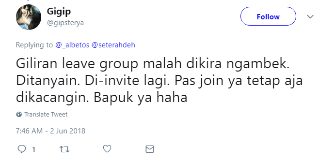 13 Curhatan Orang yang Ikut Ngobrol di Grup WA, Tapi Dicuekin. Definisi dari Sakit Nggak Berdarah nih~ 31 13 Curhatan Orang yang Ikut Ngobrol di Grup WA, Tapi Dicuekin. Definisi dari Sakit Nggak Berdarah nih~