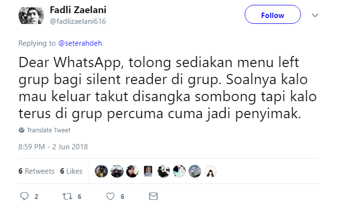 13 Curhatan Orang yang Ikut Ngobrol di Grup WA, Tapi Dicuekin. Definisi dari Sakit Nggak Berdarah nih~ 34 13 Curhatan Orang yang Ikut Ngobrol di Grup WA, Tapi Dicuekin. Definisi dari Sakit Nggak Berdarah nih~