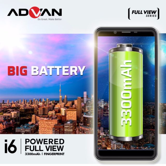 baterai Advan i6 dengan memory internalnya