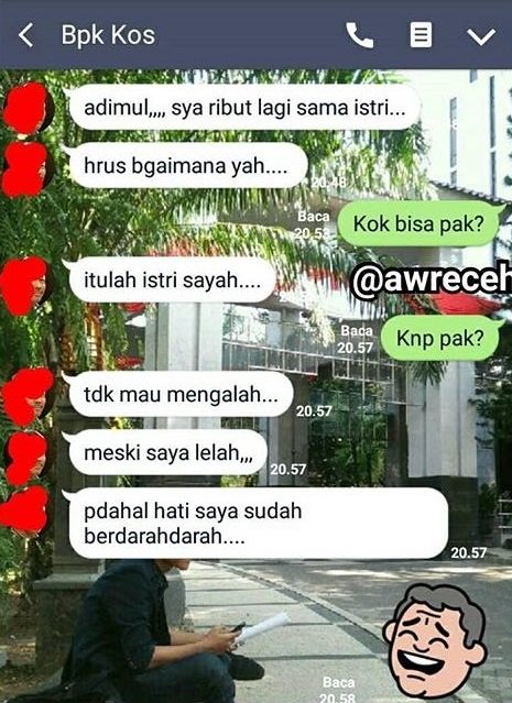 18 Percakapan Kocak Anak Kuliah dengan Bapak Kosan. Akrab Banget Sih, Dijadiin Tempat Curhat, Kan~