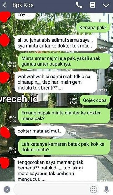 18 Percakapan Kocak Anak Kuliah dengan Bapak Kosan. Akrab Banget Sih, Dijadiin Tempat Curhat, Kan~