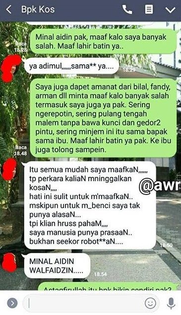 18 Percakapan Kocak Anak Kuliah dengan Bapak Kosan. Akrab Banget Sih, Dijadiin Tempat Curhat, Kan~