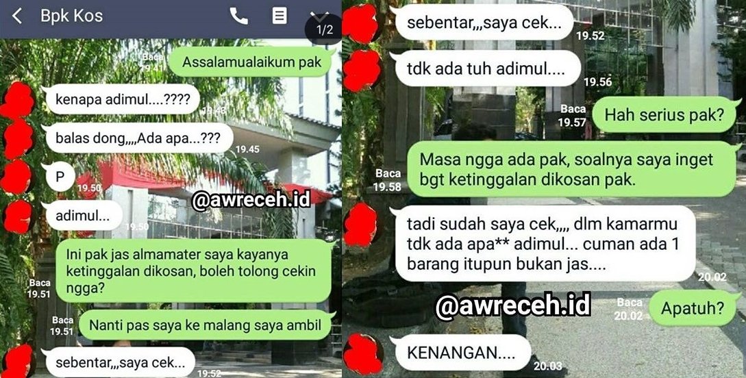 18 Percakapan Kocak Anak Kuliah dengan Bapak Kosan. Akrab Banget Sih, Dijadiin Tempat Curhat, Kan~