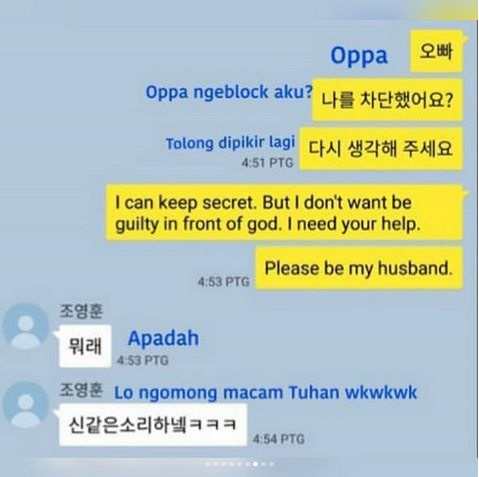 Janji Bakal Dinikahi Setelah Tidur Bareng Oppa Korea, Balasan yang Diterima Cewek ini Bikin Nyesek :(