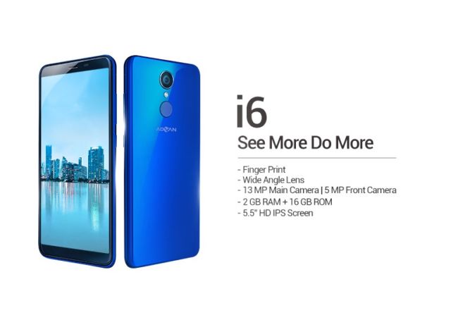 Fingerprint belakang pada Advan i6