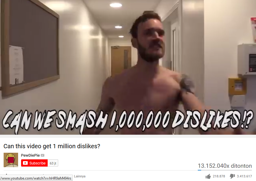 11+ Video di YouTube yang Paling Banyak Mendulang 'Dislike' dari Penonton. Ada Saja sih Alasannya~