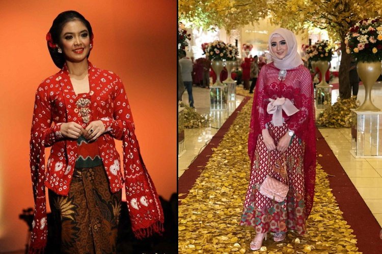 Inspirasi Tampil Meriah dengan Batik Merah. Dipakai Kondangan atau Perayaan Serba Wah