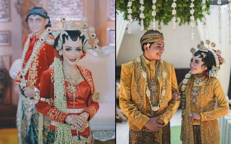 13+ Kumpulan Pengantin Jawa Memakai Kebaya Beledu. Tampak Mriyayeni Bak Pasangan Ningrat