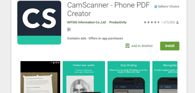 Aplikasi Camscanner
