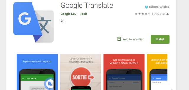 Aplikasi Google Translate
