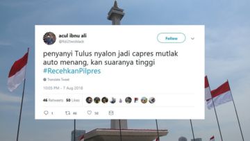 16 Tweet #RecehkanPilpres ini Jadi Obat Pereda Tensi Tinggi Saat Warganet Ngomongin Politik. Woles~