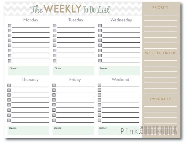 weekly list yang membantu hidupmu lebih teratur